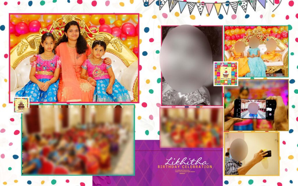 #11– Birthday Album PSD template