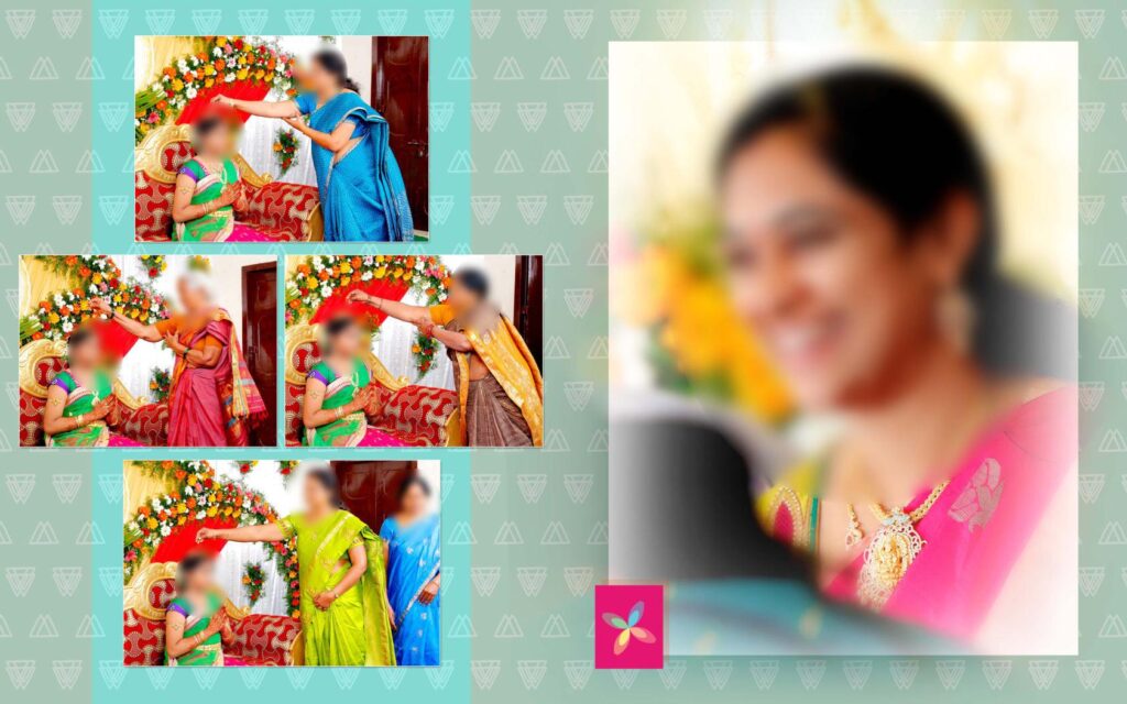 #23 -Half Saree Album PSD template