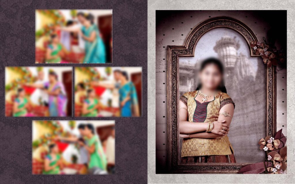 #23 -Half Saree Album PSD template