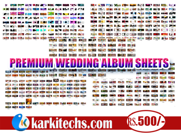 MEGA PACK – PREMIUM WEDDING ALBUM SHEETS