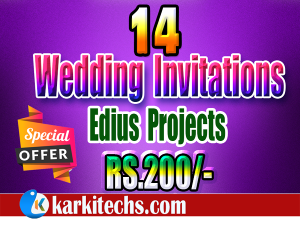 Part 1 – Wedding Invitation– Edius Project Download