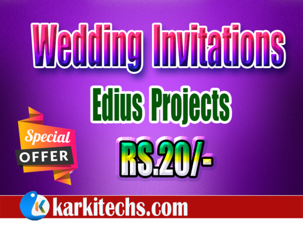 #101 – Wedding Invitation– Edius Project Download