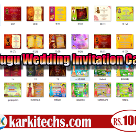 TELUGU NEW WEDDING INVITATION PSD FILES
