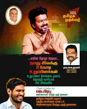 LATEST TVK VIJAY BIRTHDAY BANNER 2024
