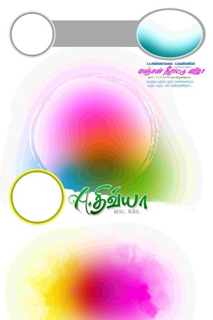 Tamil Flex Banner Designs for Marriage, Ear Piercing, and Puberty Ceremonies (PSD)