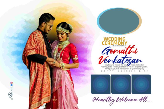 Tamil Flex Banner Designs for Marriage, Ear Piercing, and Puberty Ceremonies (PSD)