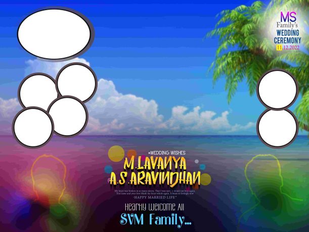 Tamil Flex Banner Designs for Marriage, Ear Piercing, and Puberty Ceremonies (PSD)