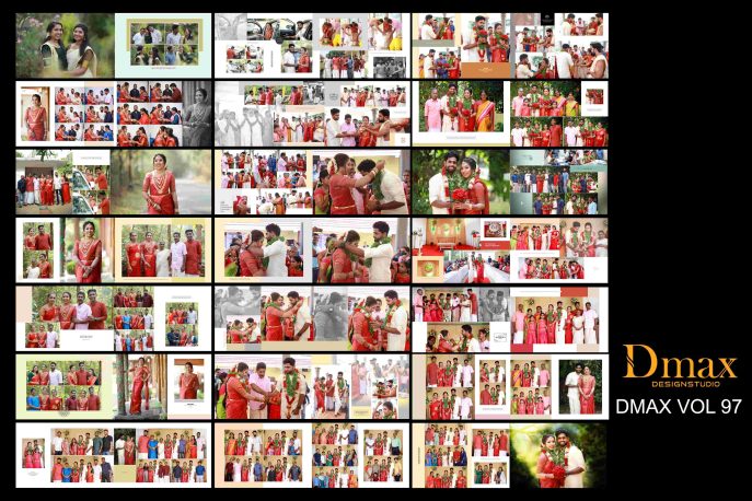 Stunning Marriage Photo Album Photoshop Design Collections