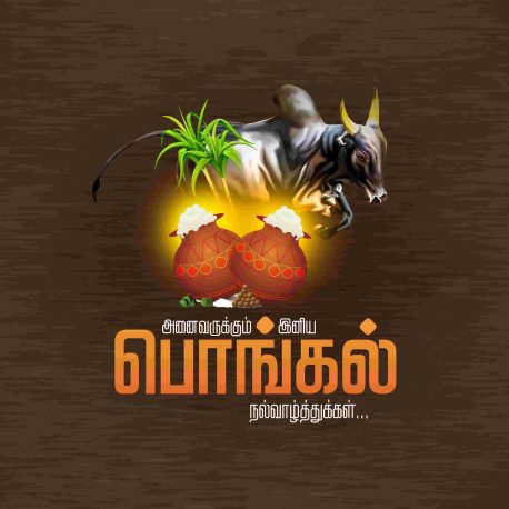 Pongal Wish Flex Banner PSD Collection