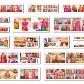 ×36 Half Saree Event Album Design – PSD Collection (2025 Edition)