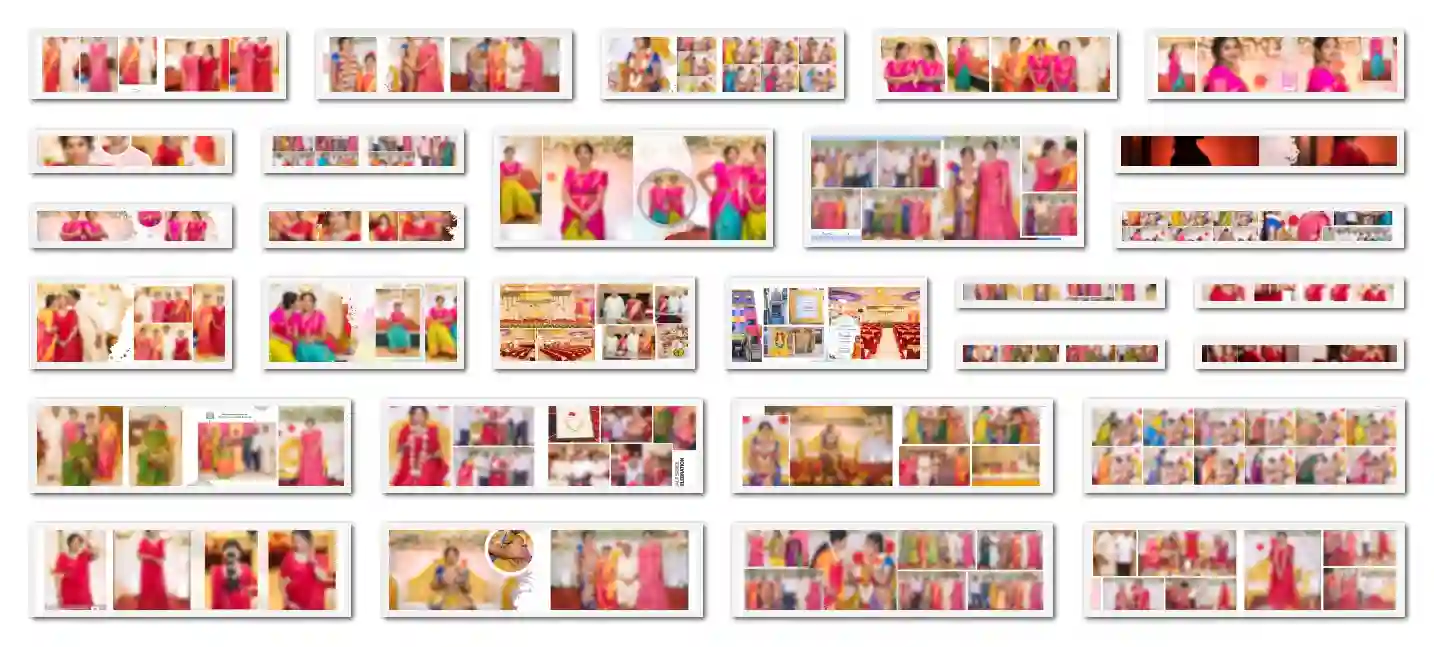 ×36 Half Saree Event Album Design – PSD Collection (2025 Edition)