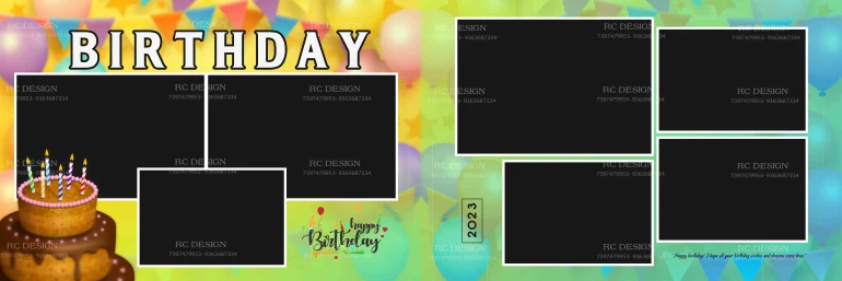 Birthday Album Photoshop Design