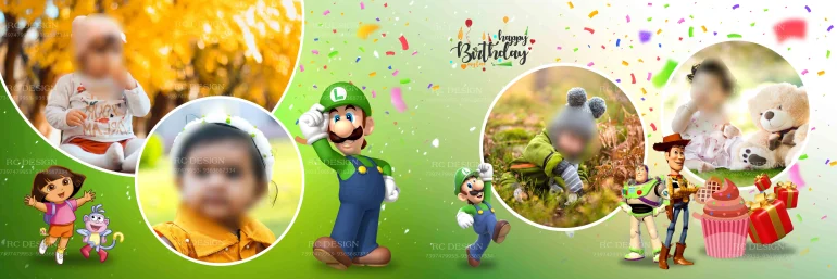 Birthday Album Photoshop Design