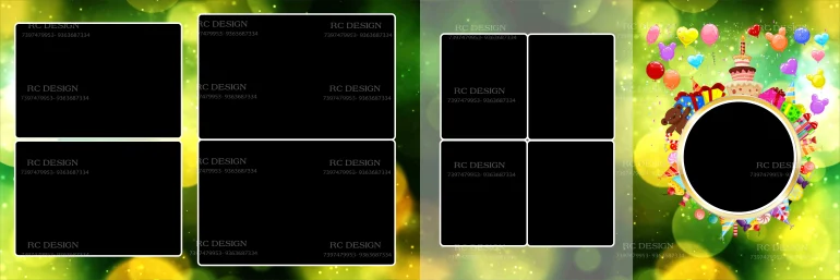 Birthday Album Photoshop Design