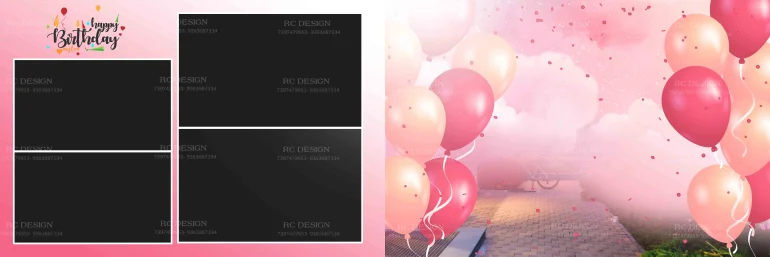 Birthday Album Photoshop Design