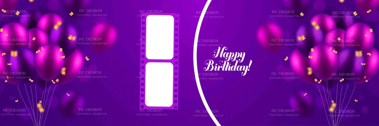 Birthday Album Photoshop Design