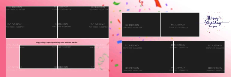 Birthday Album Photoshop Design