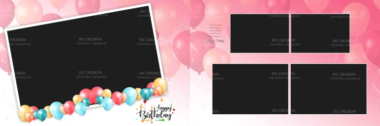 Birthday Album Photoshop Design