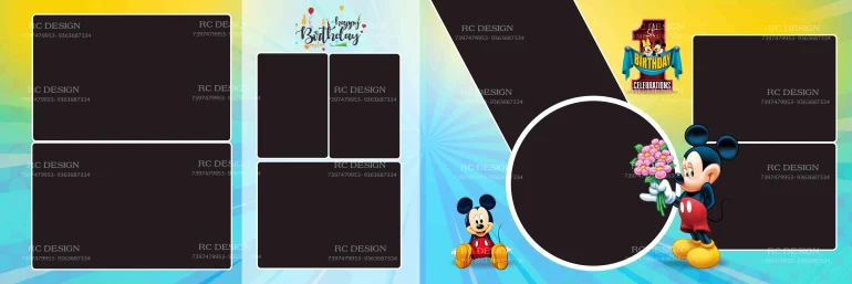 Birthday Album Photoshop Design