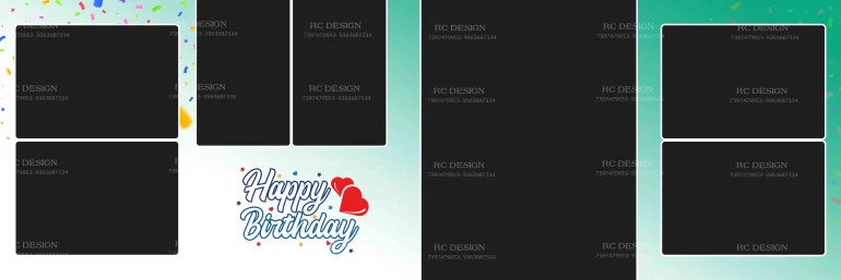 Birthday Album Photoshop Design