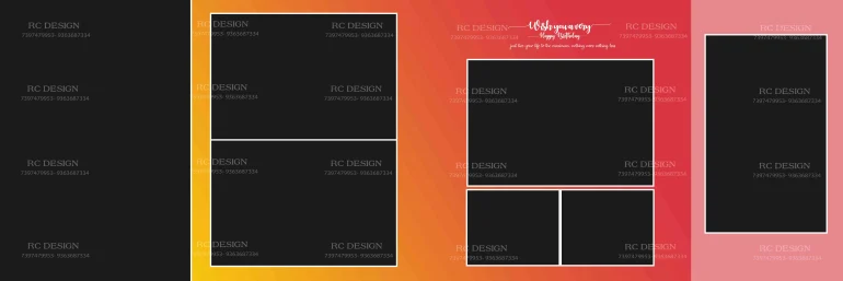 Birthday Album Photoshop Design