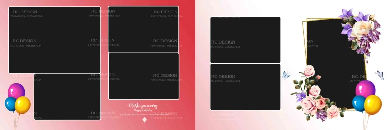 Birthday Album Photoshop Design