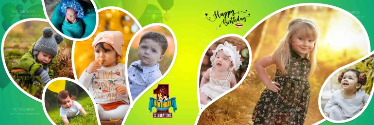 Birthday Album Photoshop Design