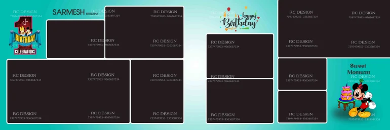 Birthday Album Photoshop Design