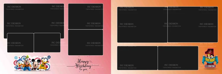 Birthday Album Photoshop Design
