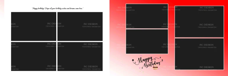 Birthday Album Photoshop Design