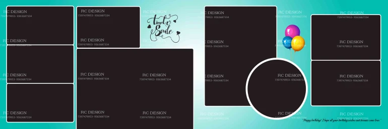 Birthday Album Photoshop Design