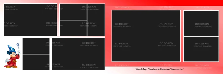 Birthday Album Photoshop Design