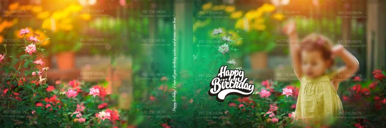 Birthday Album Photoshop Design