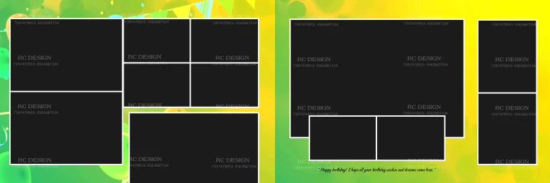 Birthday Album Photoshop Design