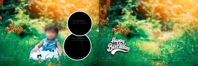 Birthday Album Photoshop Design