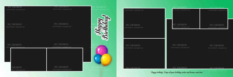Birthday Album Photoshop Design