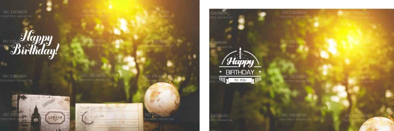Birthday Album Photoshop Design