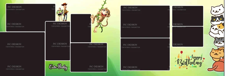 Birthday Album Photoshop Design