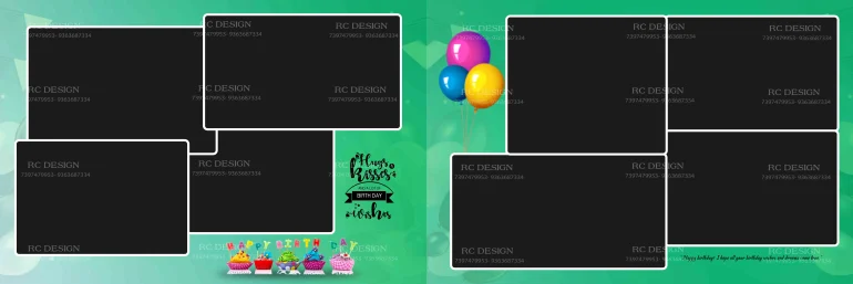 Birthday Album Photoshop Design
