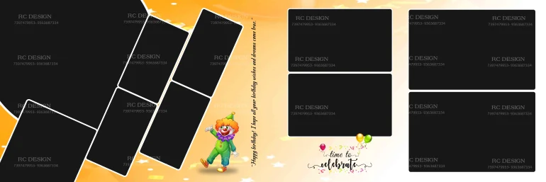 Birthday Album Photoshop Design