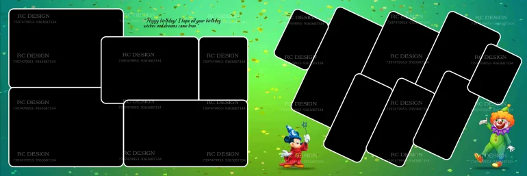Birthday Album Photoshop Design