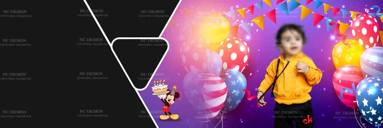 Birthday Album Photoshop Design