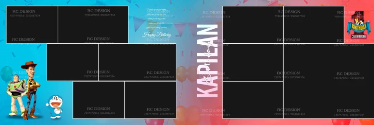 Birthday Album Photoshop Design