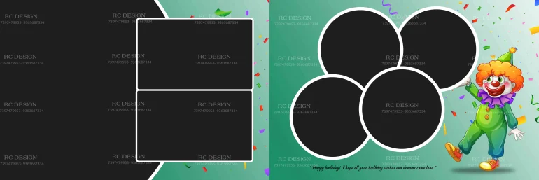 Birthday Album Photoshop Design
