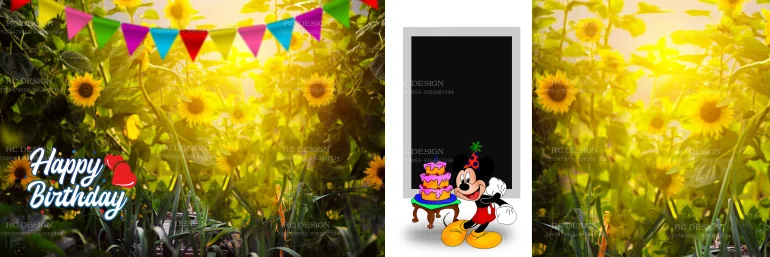 Birthday Album Photoshop Design