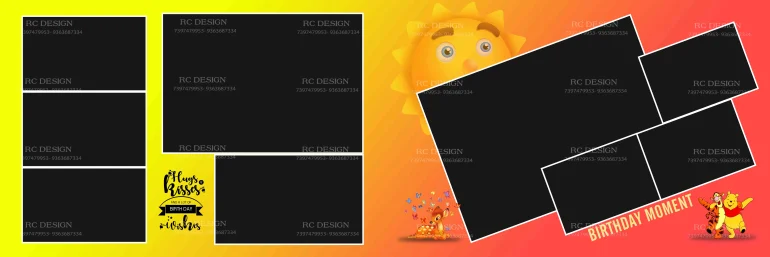 Birthday Album Photoshop Design