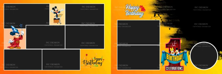 Birthday Album Photoshop Design
