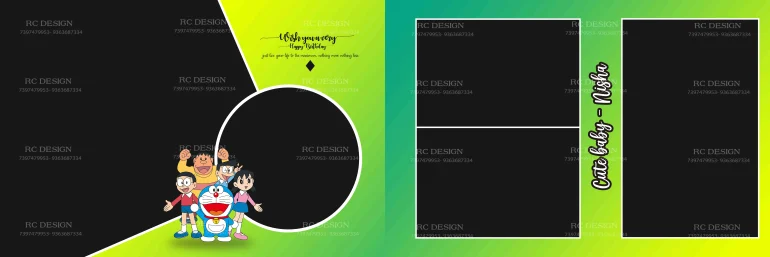 Birthday Album Photoshop Design