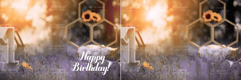 Birthday Album Photoshop Design