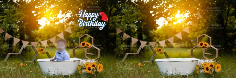 Birthday Album Photoshop Design